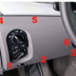 Where is the fuse and relay box in the interior of Lada Kalina 2?
