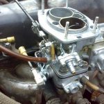 Carburetor on the engine