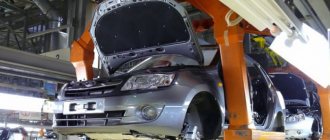 Lada Granta leaves the AvtoVAZ assembly line
