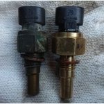 New and old coolant temperature sensors